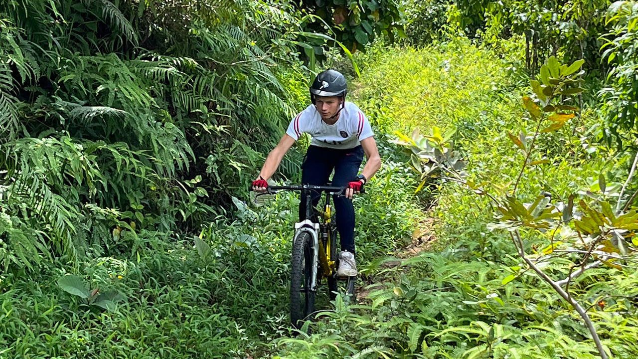 Cycling from Pinnawala