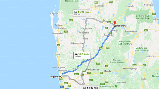 Negombo City to Makola City Private Transfer