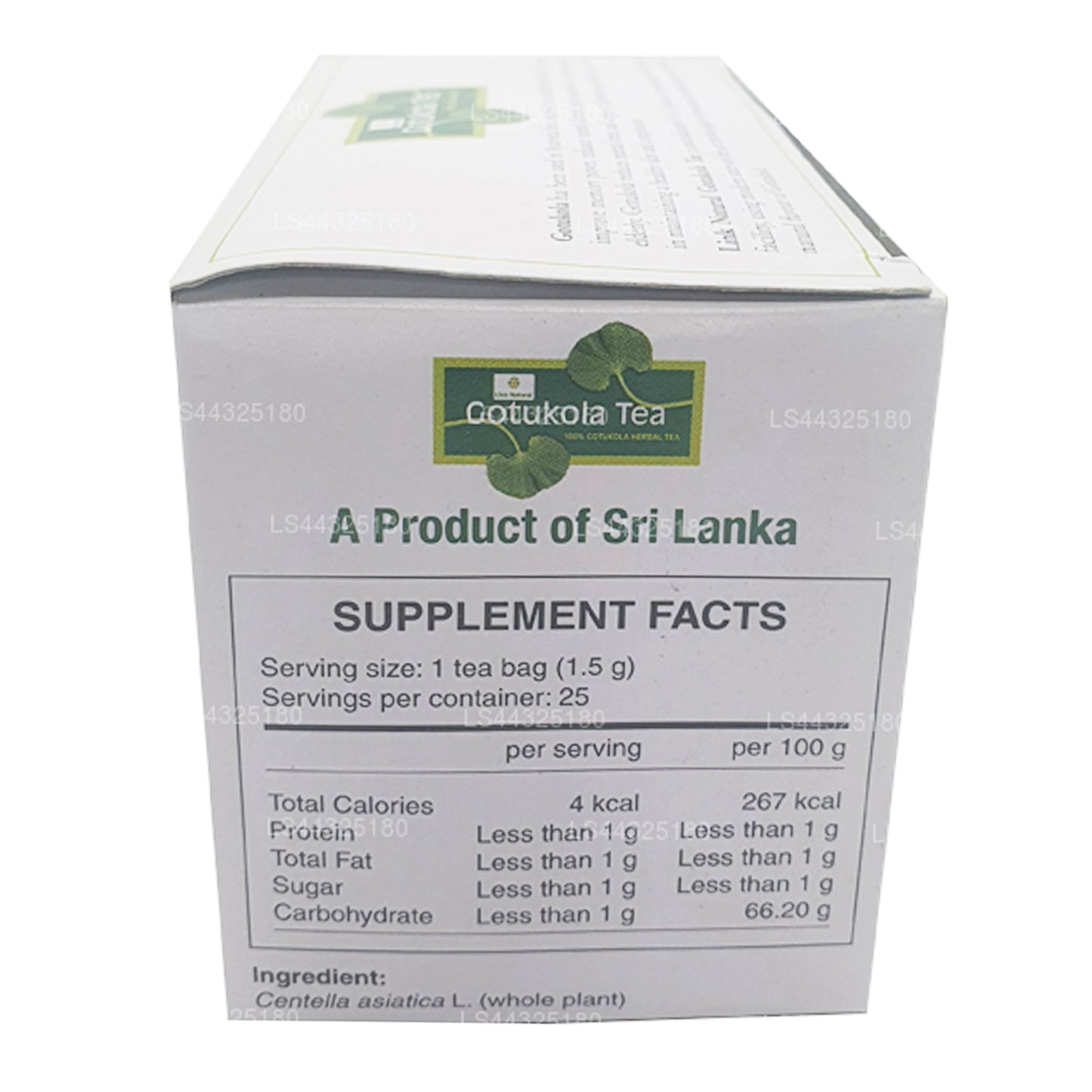 Link Natural Gotukola Herbal Tea (37.5g) 25 Tea Bags