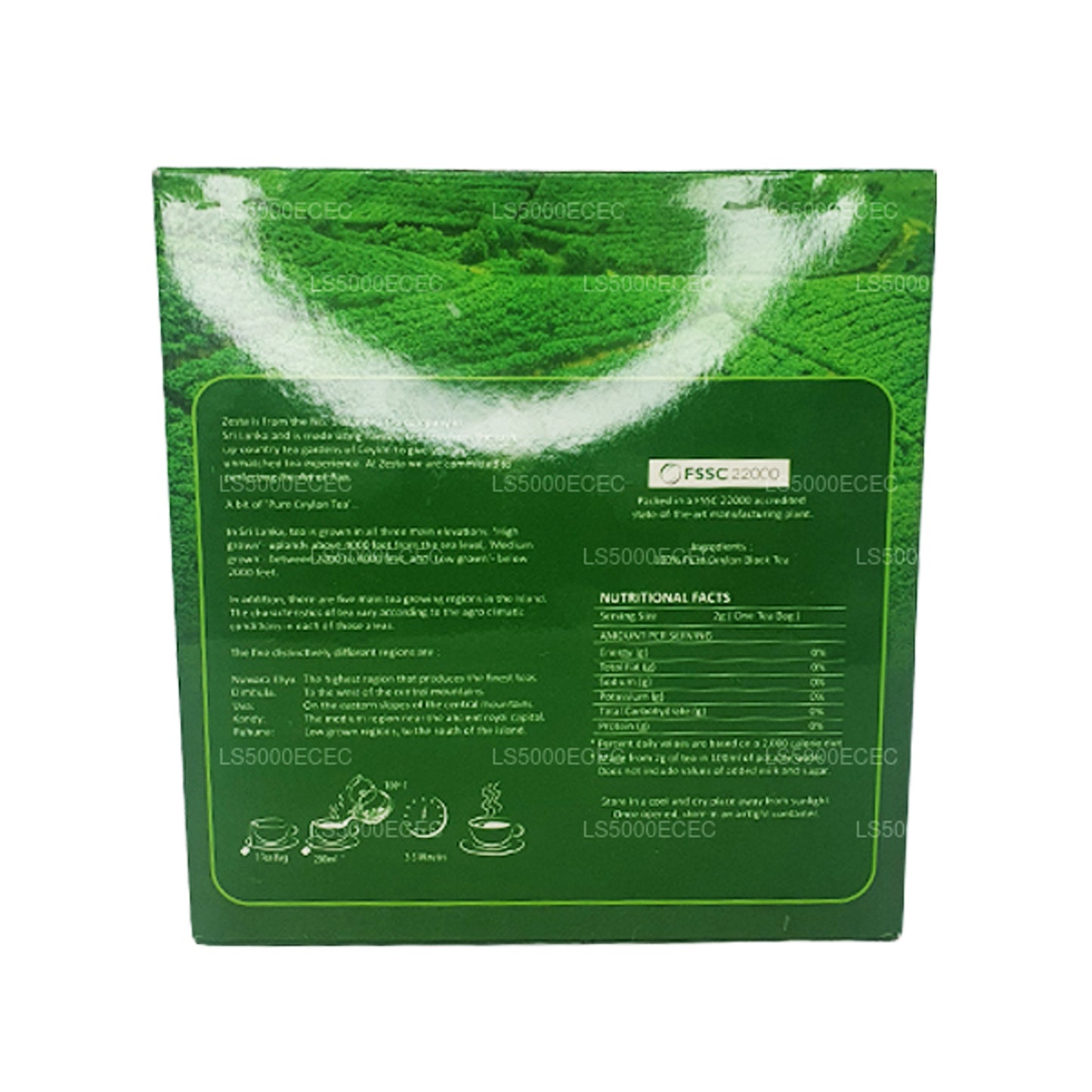 Zesta Real Ceylon Tea (200g) 100 Tea Bags