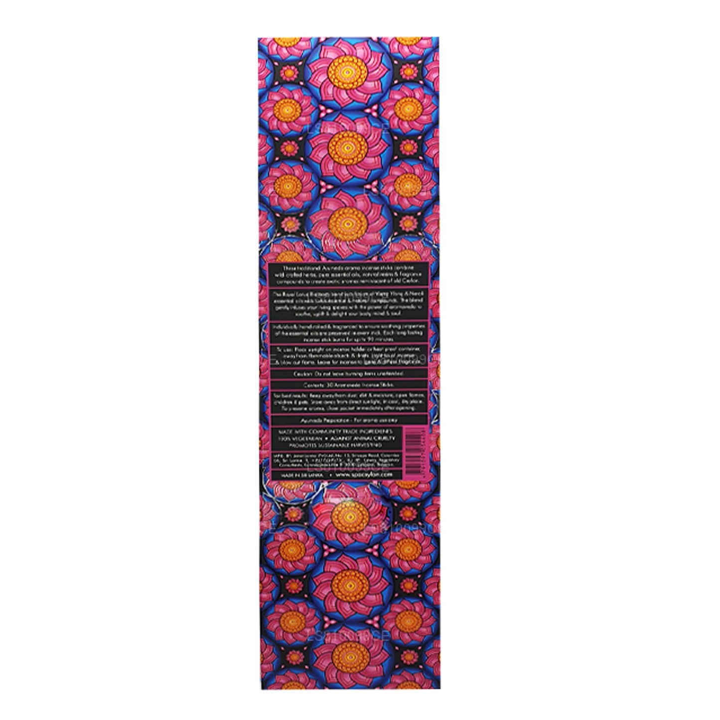 Spa Ceylon Royal Lotus Blossom Aromaveda 30 Incense Sticks