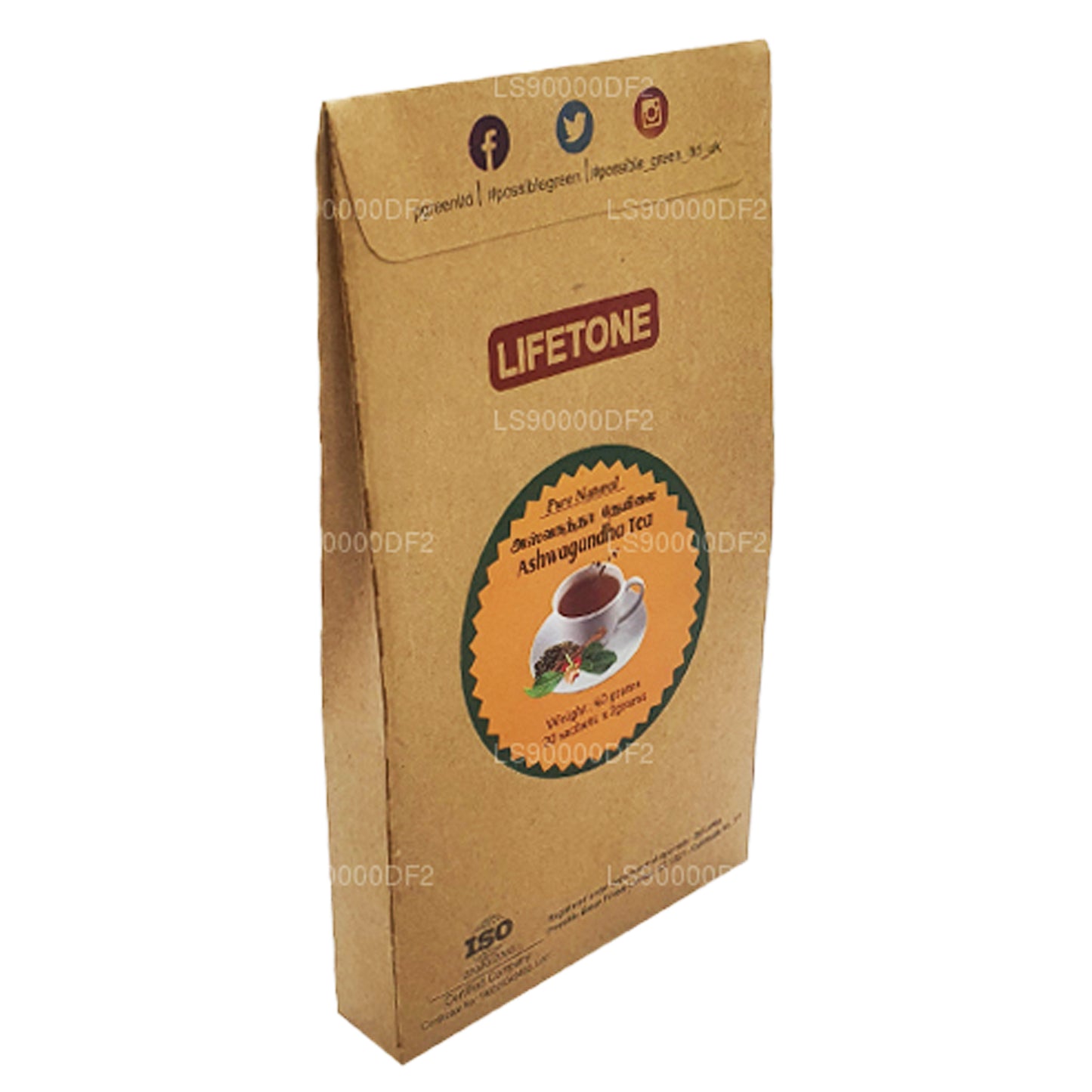 Lifetone Ashwagandha Tea (40g) 20 Tea Bags