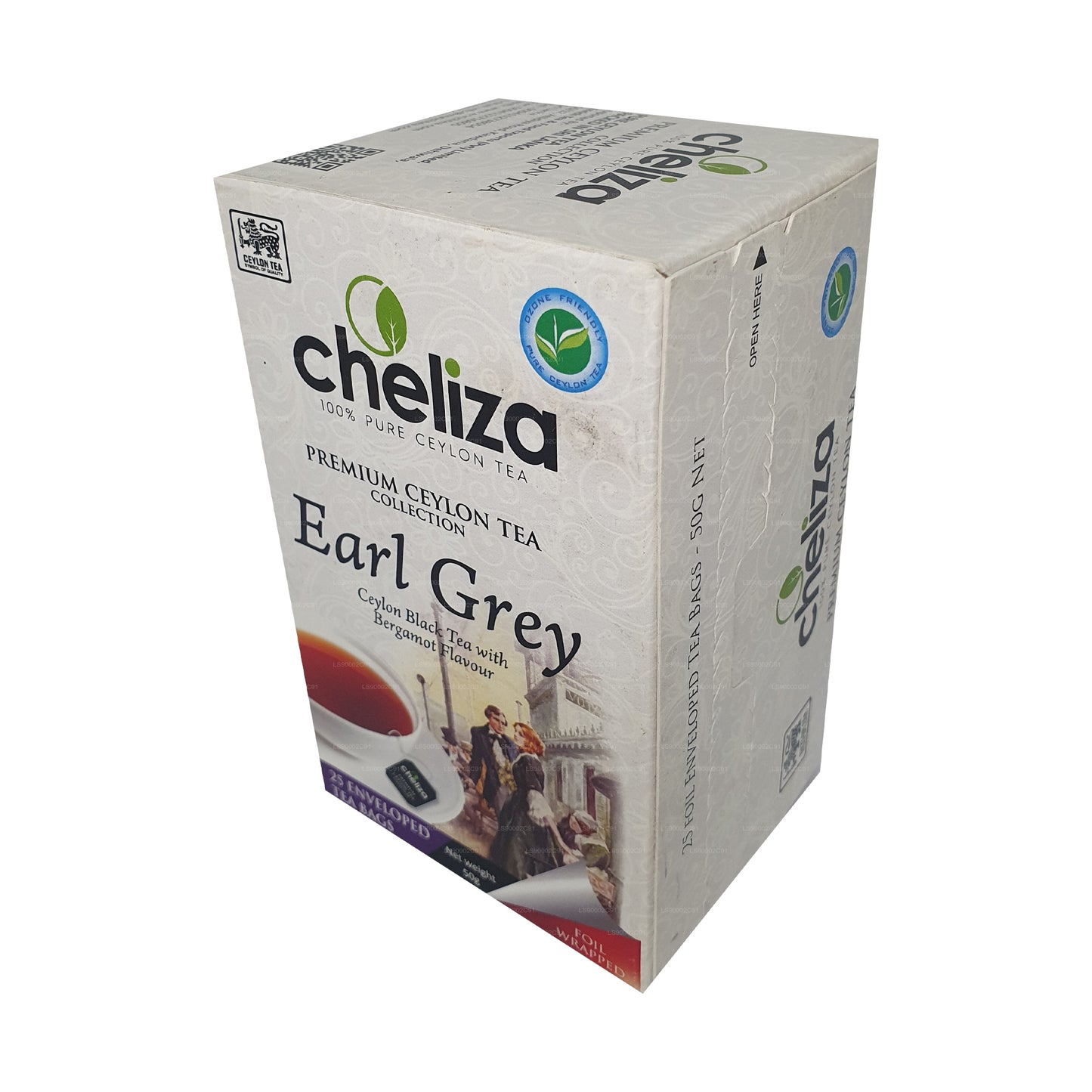 Cheliza Ceylon Earl Grey Tea with Bergamot Flavour (50g) 25 Tea Bags