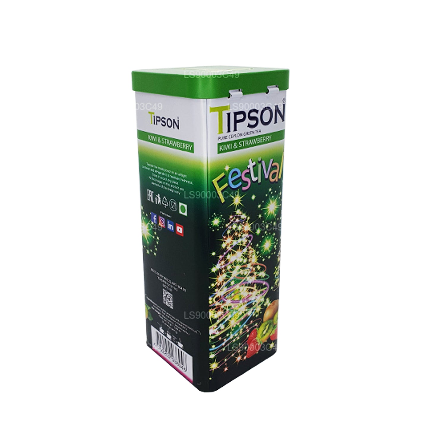 Tipson Festival Kiwi and Strawberry Green Tea (75g)