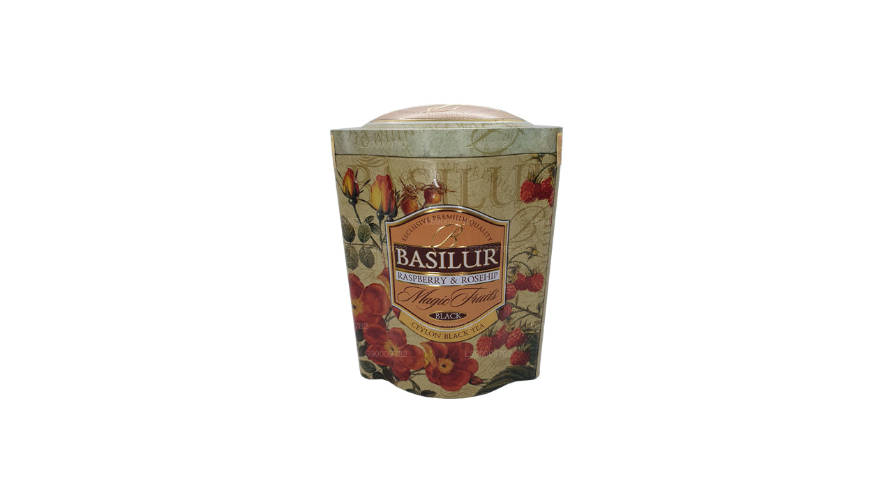 Basilur Magic Fruits Raspberry and Rosehip (100g) Tin Caddy