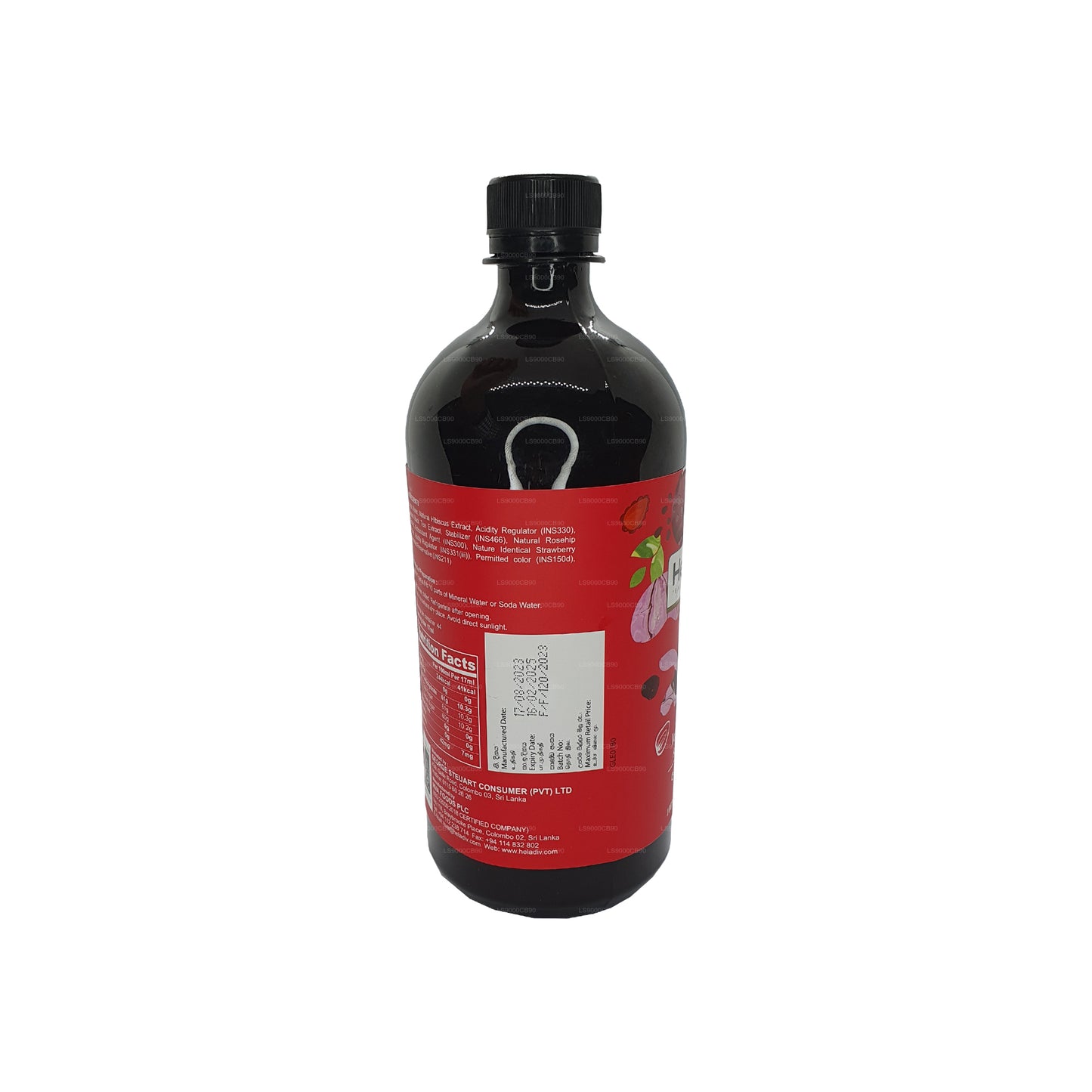 Heladiv Strawberry Ice Tea Syrup (750ml)