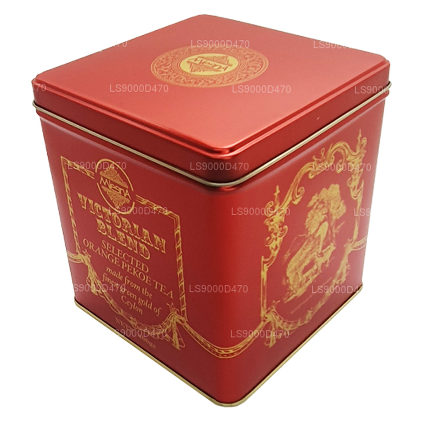 Mlesna Victorian Blend OP Grade Leaf Tea Red Metal Caddy