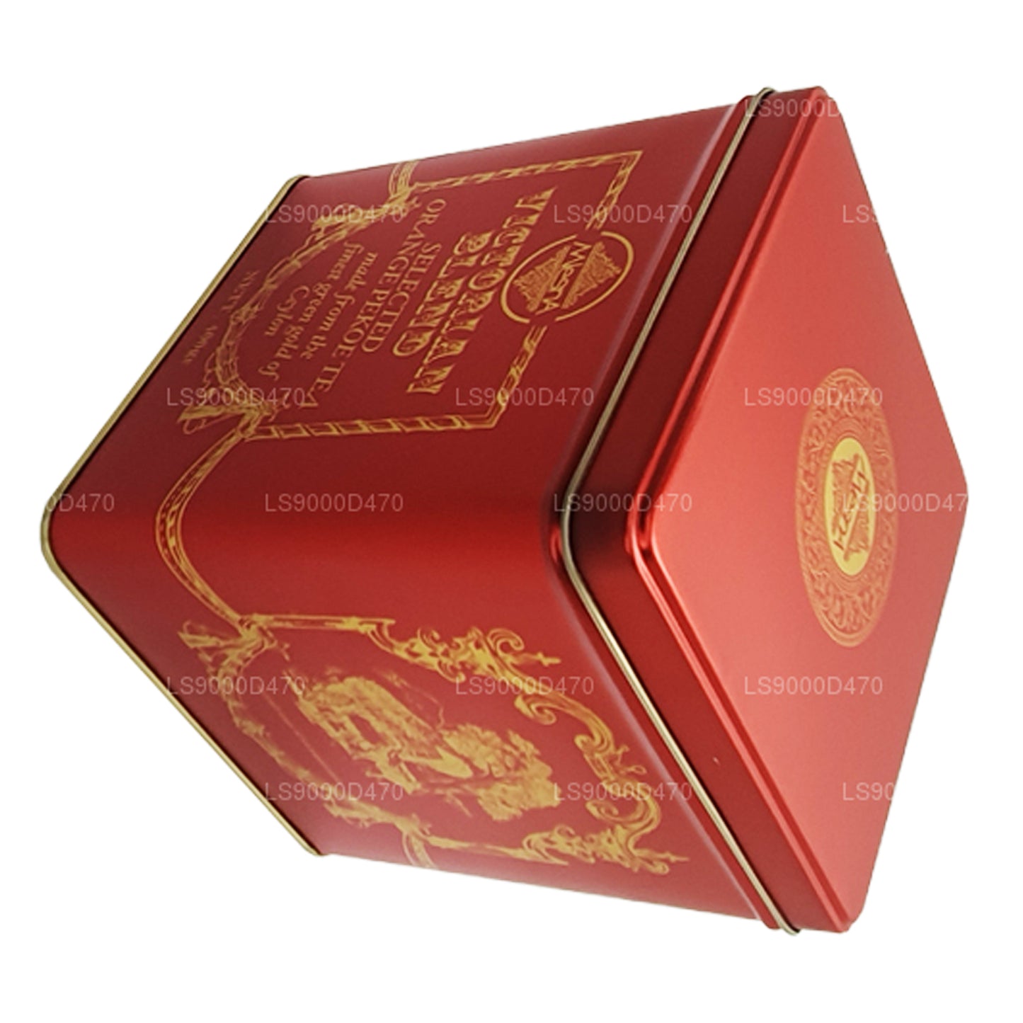 Mlesna Victorian Blend OP Grade Leaf Tea Red Metal Caddy