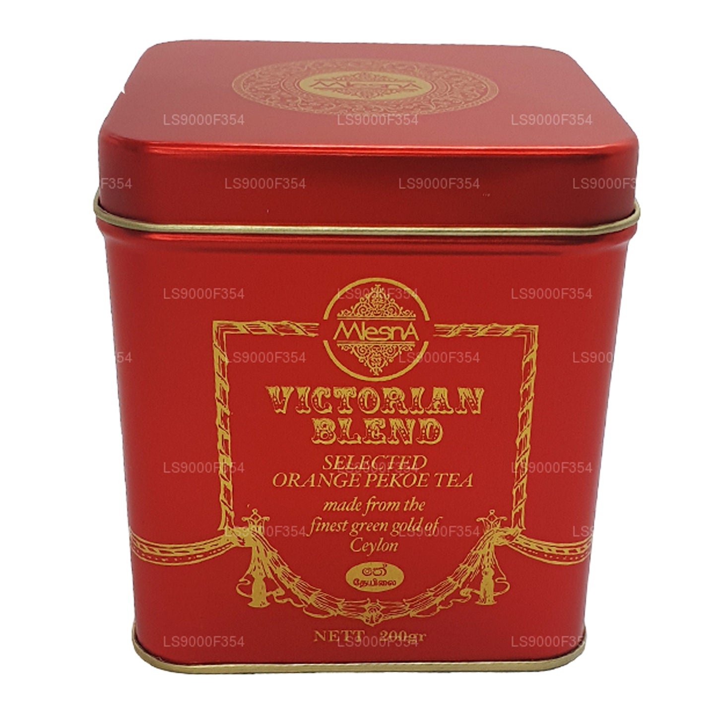 Mlesna Victorian Blend OP Grade Leaf Tea Red Metal Caddy