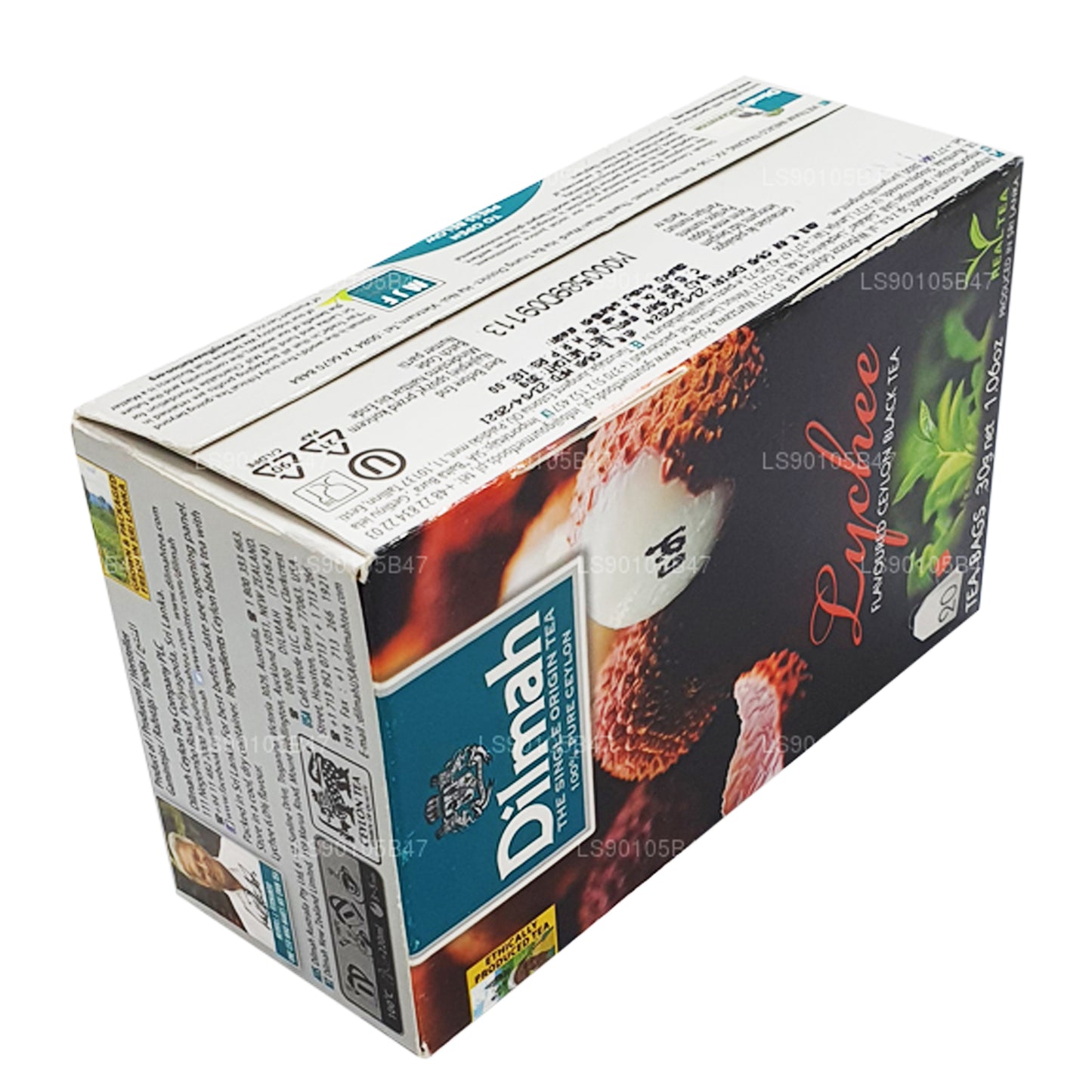 Dilmah Lychee Flavored Black Tea (30g)