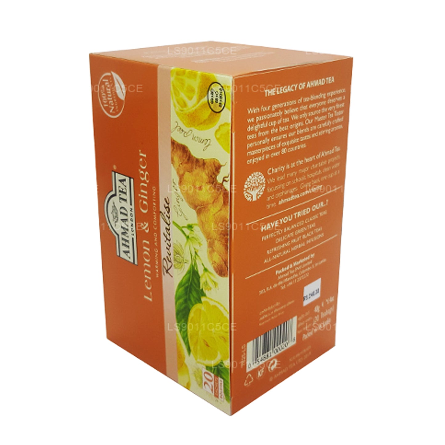 Ahmad Lemon & Ginger Tea (40g) 20 Foil Tea Bags