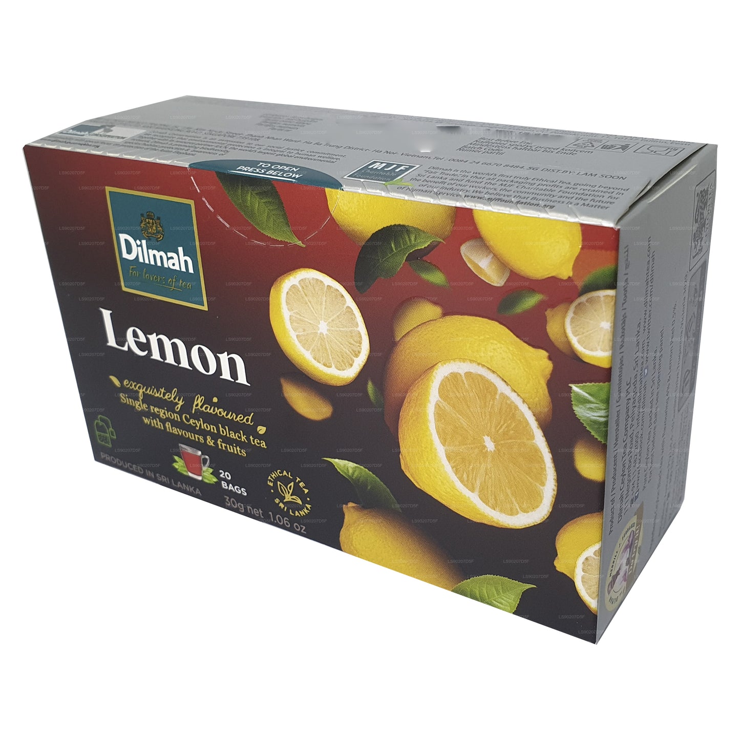 Dilmah Lemon Flavored Tea (30g) 20 Tea Bags