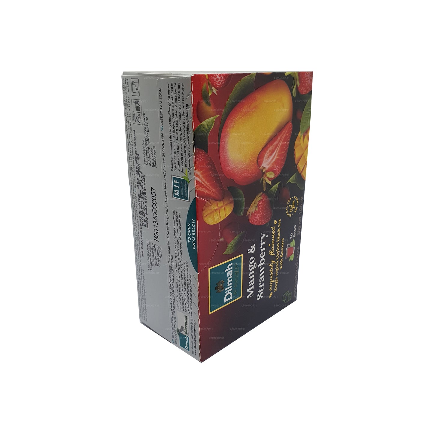 Dilmah Mango and Strawberry Flavored Tea (30g) 20 Tea Bags