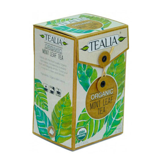 Tealia Organic Peppermint Leaf (40g) 20 Pyramid Tea Bags