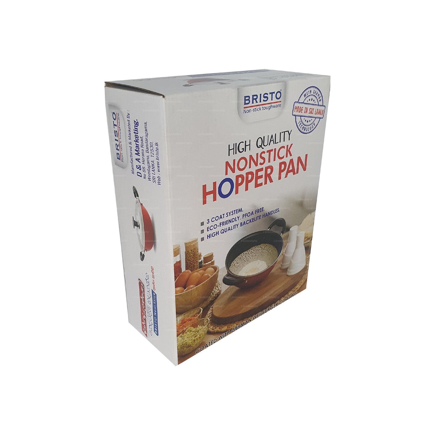 Bristo Nonstick Hopper Pan 18cm (7 inch)