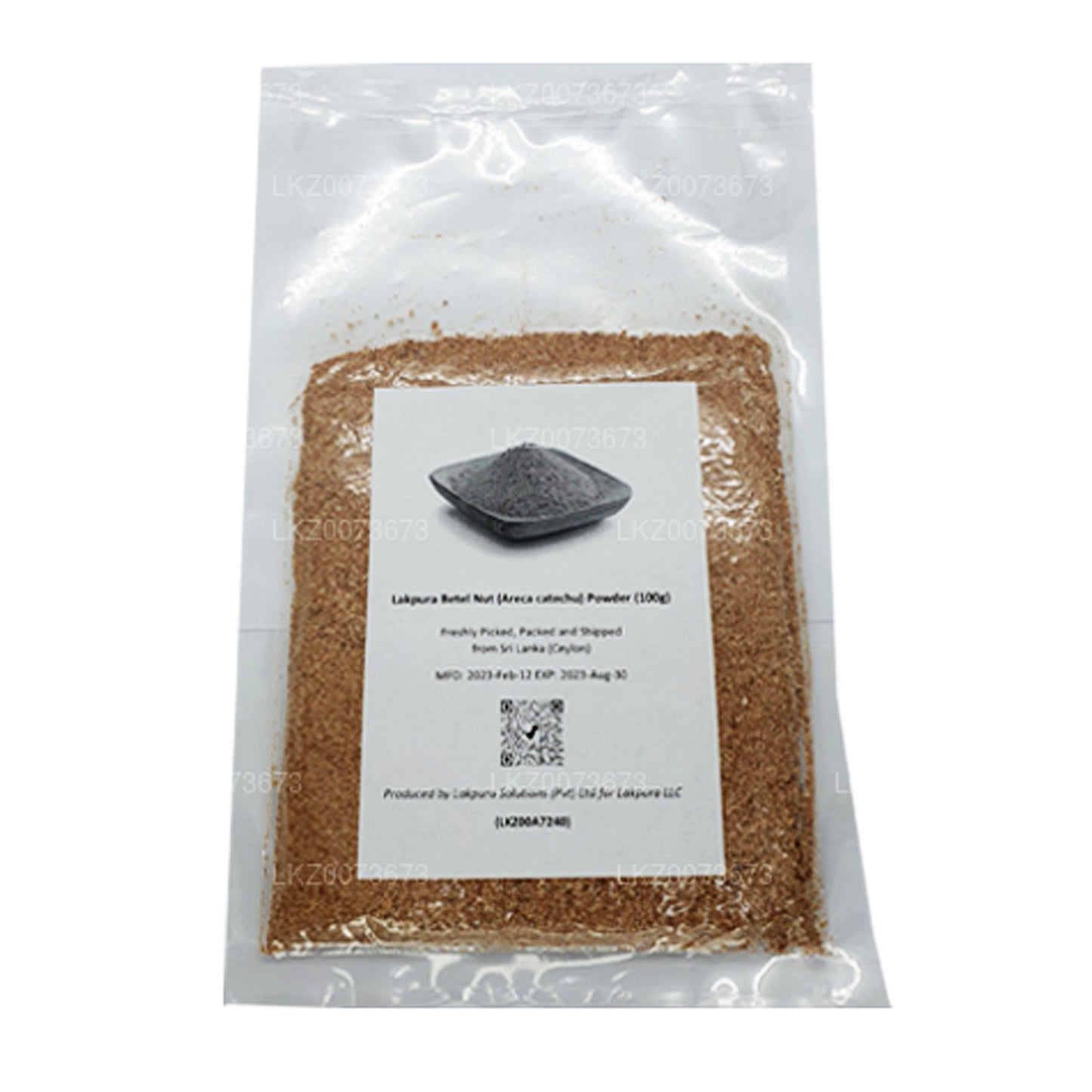 Lakpura Betel Nut (Areca catechu) Powder