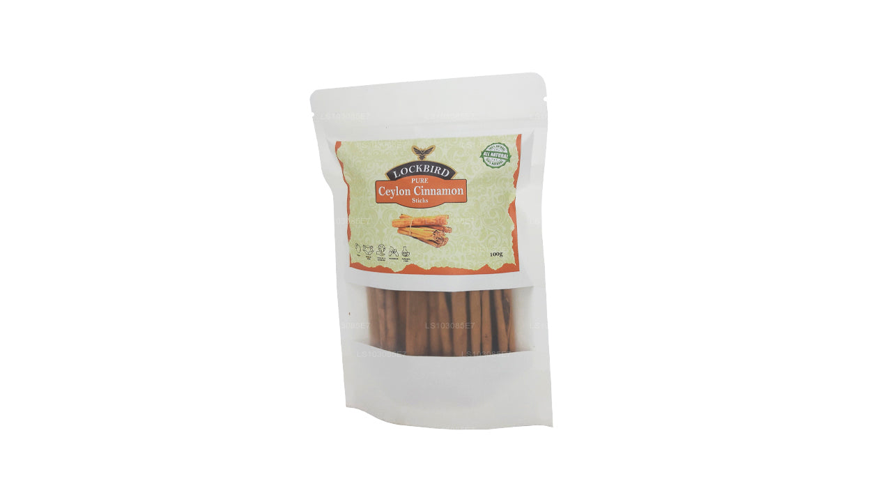 Lockbird Pure Ceylon Cinnamon Sticks (100g)