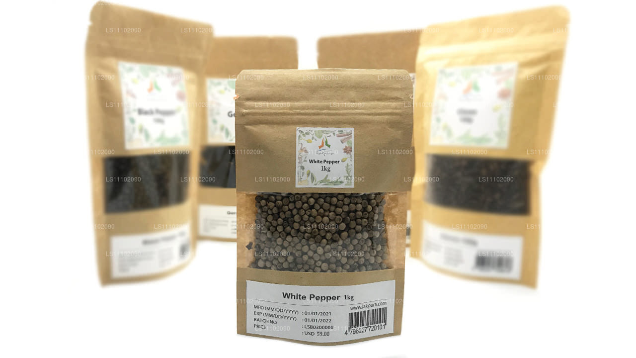 Lakpura White Pepper Whole (1kg)