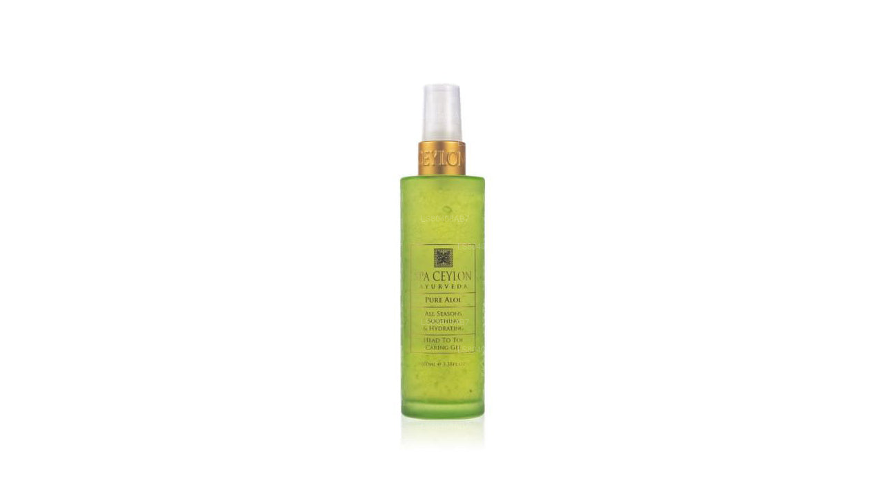 Spa Ceylon Pure Aloe - All Seasons Soothing & Hydrating Head To Toe Caring Gel (100ml)