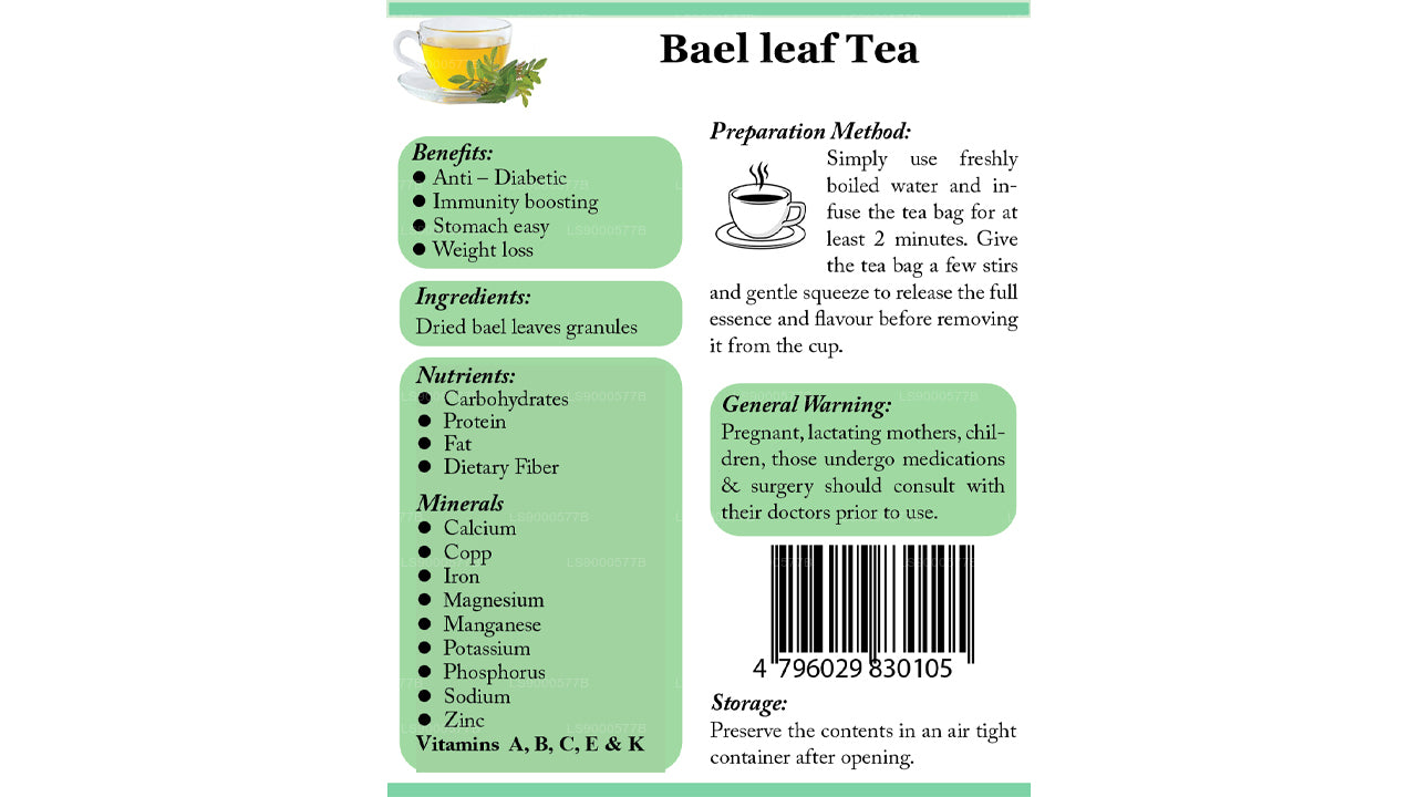 Lifetone Bael Leaf Tea (30g)