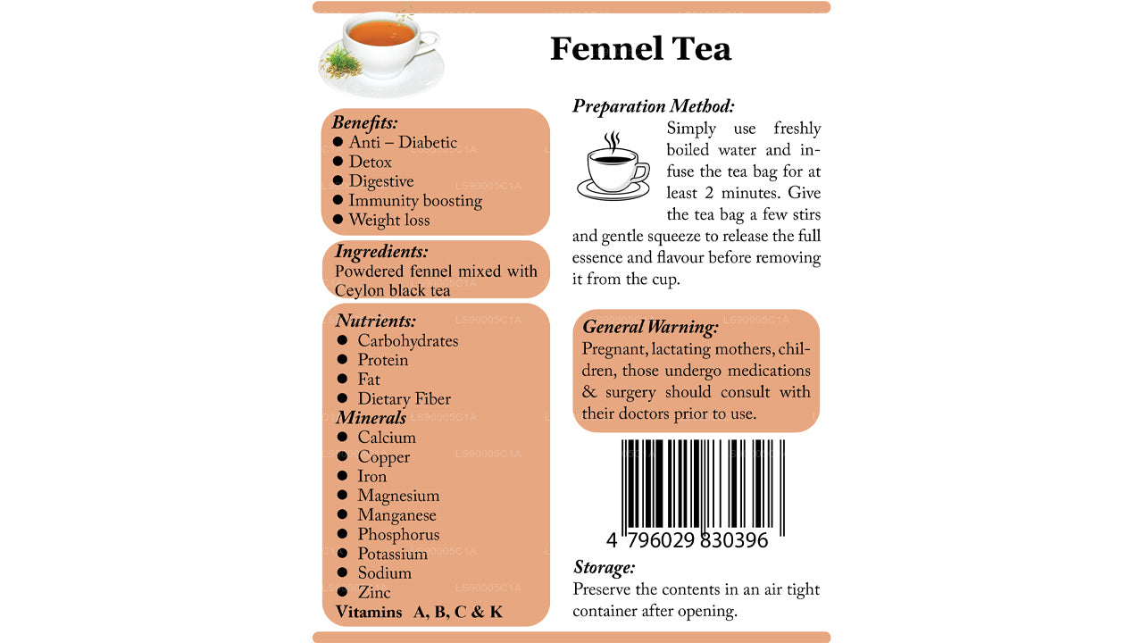 Lifetone Fennel Tea (40g)