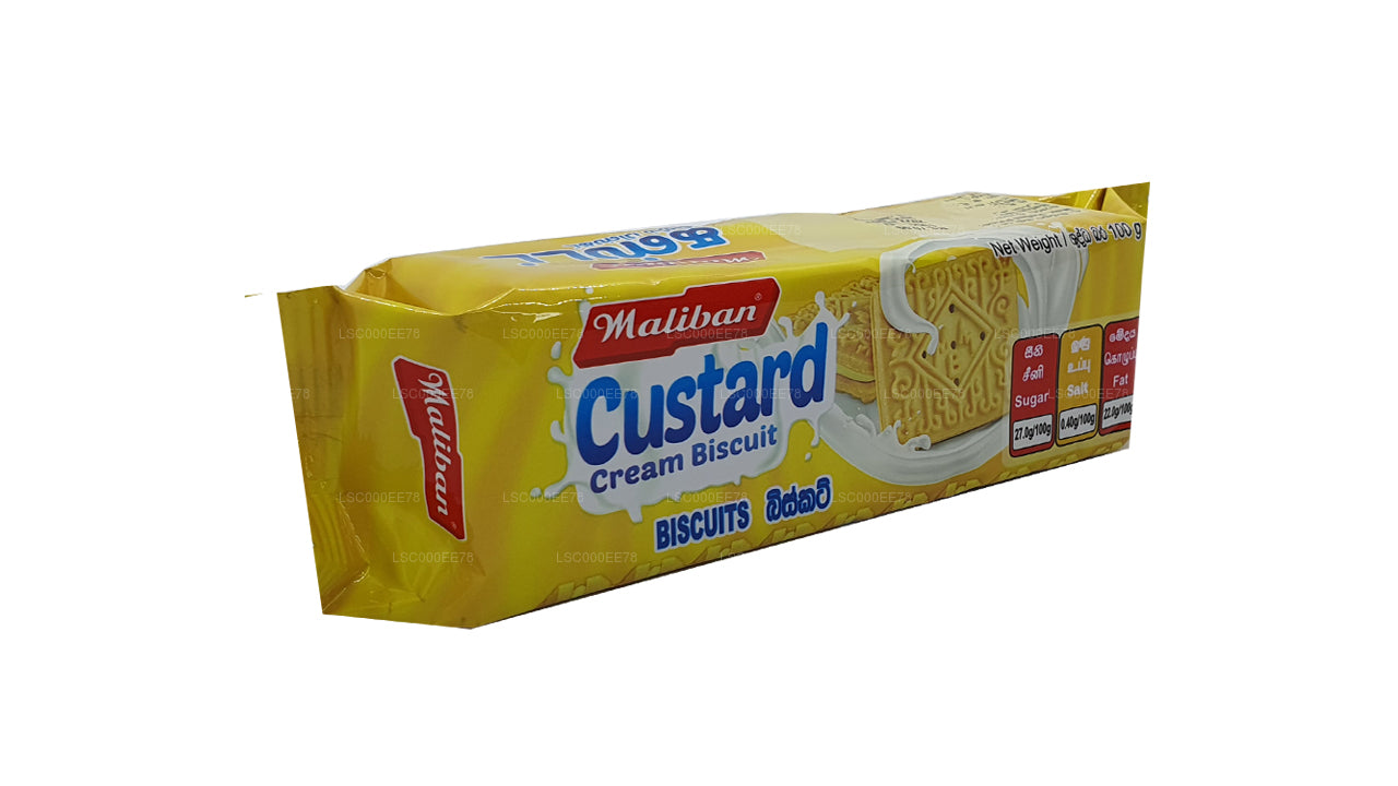 Maliban Custard Cream Sandwich Biscuit (100g) – Lakpura LLC